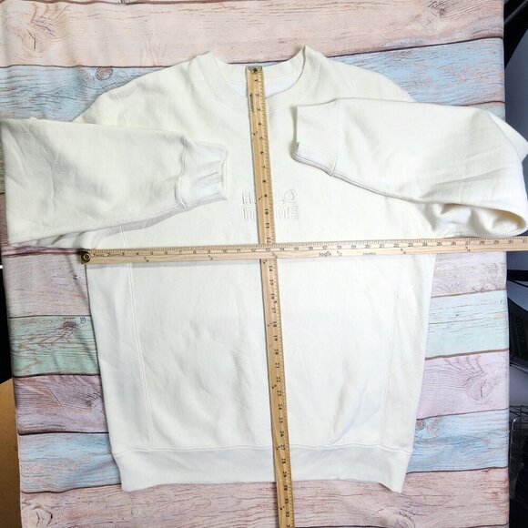 "Hello Its Me" Embroidered Cream Sweatshirt 3XL Adele Las Vegas Merch - Picture 6 of 9